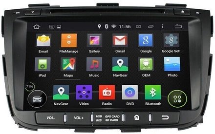 Магнитола для KIA Sorento 2012-2020 (экран климата снизу) - Airok RX-2301D Android 13, ТОП процессор, 8/128ГБ, Carplay, 4G SIM-слот