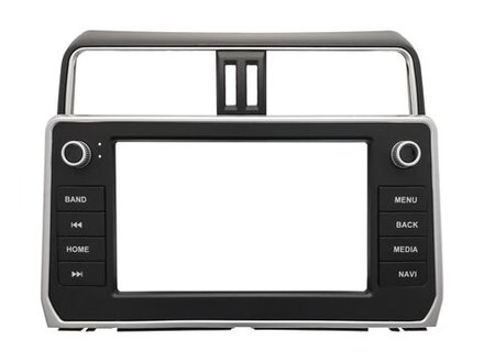 Комплект рамки с разъёмами 9"+can Toyota Prado 150 2017-2022 с кнопками