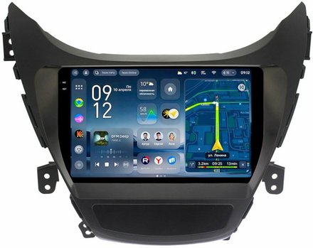 Магнитола для Hyundai Elantra 5 MD 2011-2013 - Teyes CC4-PRO монитор 9.5" 2K QLED на Android 13, Snapdragon 778G, ИИ, CarPlay, DSP, 4G SIM-слот