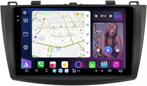 Магнитола для Mazda 3 BL, Axela 2009-2013 - FarCar GX034M монитор 9.5" 2K QLED на Android 14, TS20, 6+128Гб, CarPlay, 4G SIM-слот