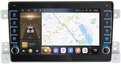 Магнитола для Suzuki Grand Vitara 2005-2016 - Kuberg OL-9624 (кнопки и крутилки), Android 12, TS10, CarPlay, 4G SIM-слот