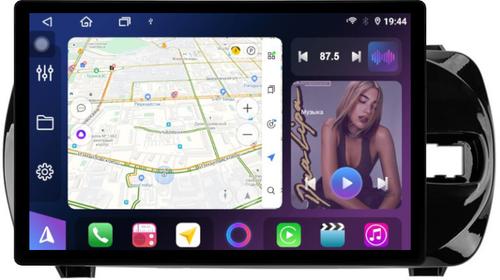 Магнитола для Toyota Vitz 3 2014-2019 - FarCar BX877 монитор 13" 2K QLED на Android 13, TS10, 6+128, CarPlay, 4G SIM-слот