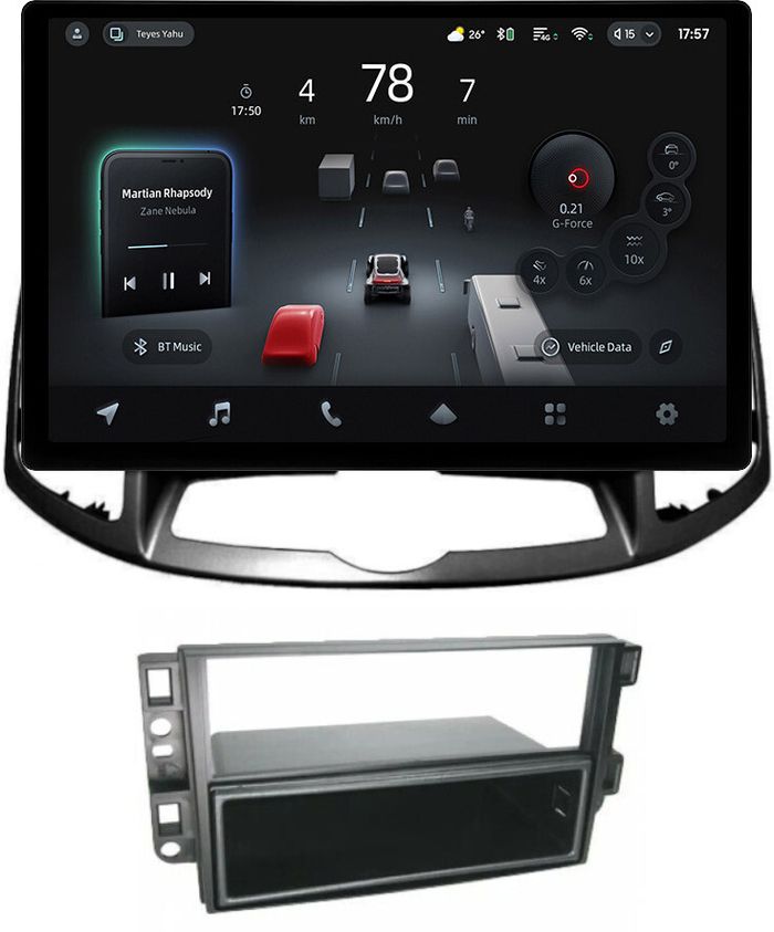 Магнитола для Chevrolet Captiva 2011-2015 (перенос БК вниз, рамка 10) - Teyes CC4-PRO монитор 13" 2K QLED на Android 13, Быстрейшая, Snapdragon 778G, ИИ, CarPlay, DSP, 4G SIM-слот
