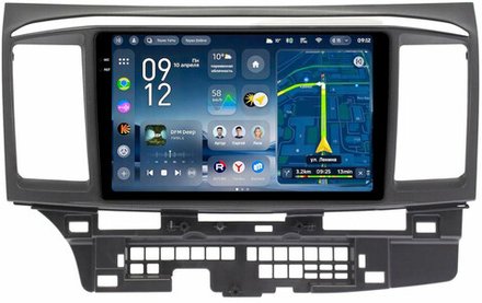Магнитола для Mitsubishi Lancer X 2007-2016 - Teyes CC4-PRO монитор 9.5" 2K QLED на Android 13, Snapdragon 778G, ИИ, CarPlay, DSP, 4G SIM-слот