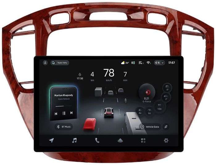 Магнитола для Toyota Highlander 1 XU20 / Kluger / 2002-2007 - Teyes CC4-PRO монитор 13" 2K QLED на Android 13, Быстрейшая, Snapdragon 778G, ИИ, CarPlay, DSP, 4G SIM-слот