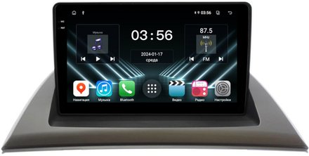 Магнитола для BMW X3 E83 2003-2010 - FarCar DX3034M монитор 9.5" IPS на Android 13, 4+64Гб, CarPlay