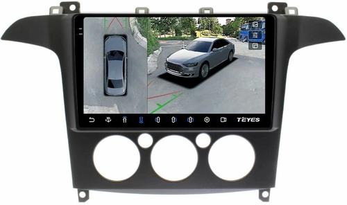 Магнитола для Ford S-Max, Galaxy 2 2006-2015 (кондиционер) - Teyes CC3-2K-360 на Android 10, 2K QLED, 6Гб+128Гб, CarPlay, 4G SIM-слот, 4 камеры в комплекте