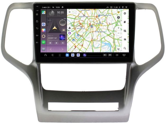 Магнитола для Jeep Grand Cherokee WK2 2010-2013 - Kuberg OL-9254 QLed, Android 13, TS20, CarPlay, SIM-слот