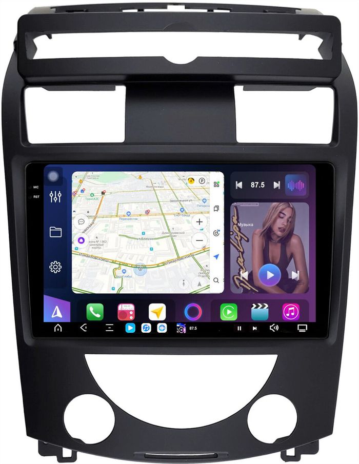 Магнитола для SsangYong Rexton 2 Y250 2007-2012 - FarCar S500-TS20 монитор 10.36" 2K QLED на Android 14, Быстрейшая, CarPlay, 4G SIM-слот