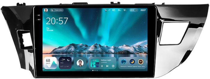 Магнитола для Toyota Corolla E180 2012-2016 (штатная КЗВ) - Teyes CC4 монитор 10.36" 2K QLED на Android 14, Быстрейшая, Snapdragon 680, DSP, CarPlay, 4G SIM-слот