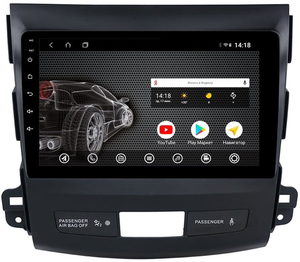 Магнитола для Mitsubishi Outlander XL, Peugeot 4007, Citroen C-Crosser - AK385R9-MTK Android 10, 8-ядер, 2Гб-32Гб