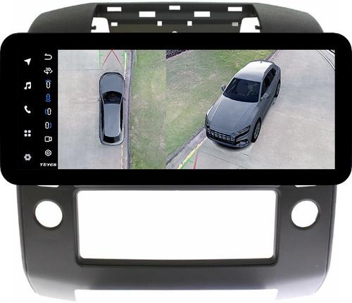 Магнитола для Nissan Navara D40 2004-2014 (кондиционер) - Teyes LUX ONE 360 монитор 12.3" 2K QLED на Android 10, 6Гб+128Гб, CarPlay, 4G SIM-слот, 4 камеры в комплекте