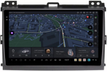 Магнитола для Toyota Land Cruiser Prado 120, Lexus GX470 (экран климата внизу) - Kuberg OL-9696 QLed+2K, Android 13, UIS7870 (DUDU7), CarPlay, SIM-слот