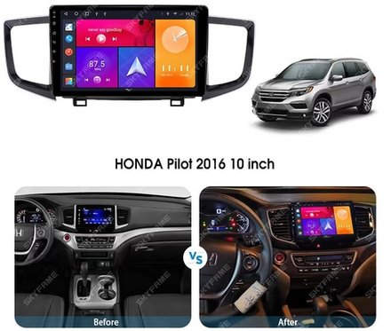 Магнитола для Honda Pilot 2015-2023 - Kuberg SF-1650 IPS, Android 10, 8 ядер (TS18), 4G SIM-слот
