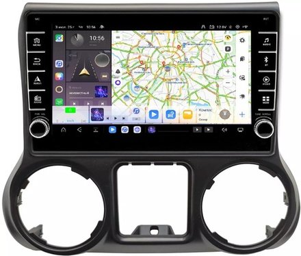 Магнитола для Jeep Wrangler 2010-2014 - Kuberg OL-1258-1 (кнопки и крутилки) Android 13, TS20, 6+128Гб, CarPlay, 4G SIM-слот