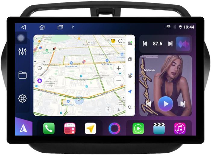 Магнитола для Suzuki SX4 2 2013-2021 (без штатной КЗВ) - FarCar BX877 монитор 13" 2K QLED на Android 13, TS10, 6+128, CarPlay, 4G SIM-слот