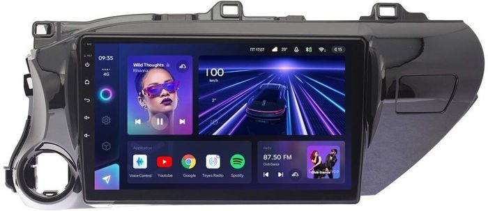 Магнитола для Toyota Hilux 8 2015-2023+ - Teyes CC3 Android 10, ТОП процессор, 4/32 Гб, CarPlay, SIM-слот