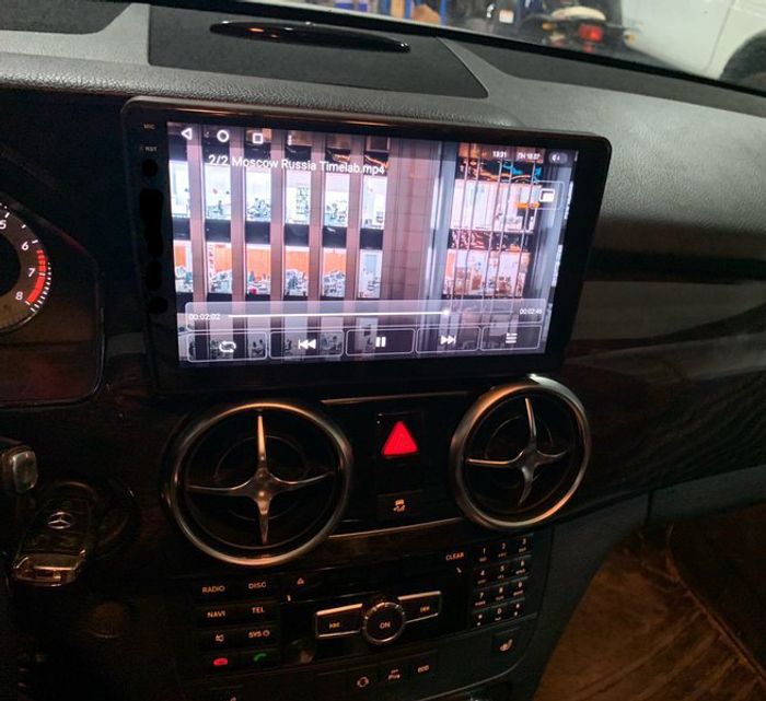 Магнитола для Mercedes-Benz GLK X204 2012-2015 NTG 4.5 - FarCar GX9-9590 монитор 9.5" 2K QLED на Android 14, TS20, 6+128Гб, CarPlay, 4G SIM-слот