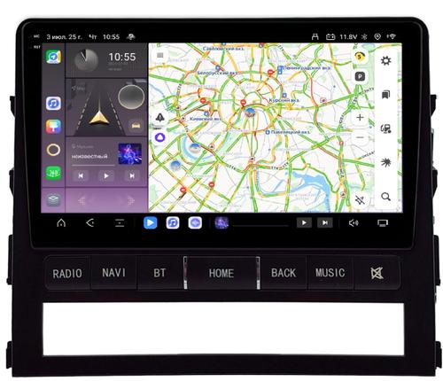 Магнитола для Toyota Land Cruiser 200 2015-2021 (без JBL) - Kuberg HP-9618 (рамка с кнопками) QLed+2K, Android 13, TS20, CarPlay, 4G SIM-слот
