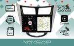 Магнитола для Hyundai Solaris (рамка серебристо-черная) 2010-2016 - Vaycar VA23-0067 на Android 13, 4G SIM-слот