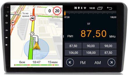 Магнитола для AUDI A3 2003-2012 - Parafar PF903FHD на Android 13, 8-ядер, 2Гб+32Гб, CarPlay, 4G SIM-слот