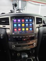 Магнитола для Lexus LX570 2007-2015 - RDL-LEX-LX08-DH монитор 10.4" на Android 13, Быстрейшая, CarPlay, 4G SIM-слот