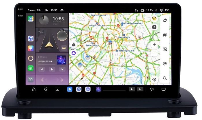 Магнитола для Volvo XC90 2006-2014 - Kuberg OL-9136 QLed+2K, Android 13, TS20, CarPlay, 4G SIM-слот