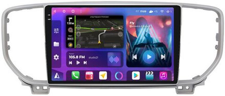 Магнитола для KIA Sportage 4 2018-2021 - FarCar BM1143M-2K монитор 9.5" 2K QLED на Android 14, TS10, 4+32Гб, CarPlay, 4G SIM-слот