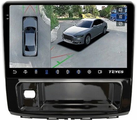 Магнитола для Haval H9 2015-2021 - Teyes CC3-2K-360 на Android 10, 2K QLED, 6Гб+128Гб, CarPlay, 4G SIM-слот, 4 камеры в комплекте