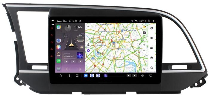 Магнитола для Hyundai Elantra 2016-2018 - Kuberg OL-9708 QLed, Android 13, TS20, CarPlay, SIM-слот