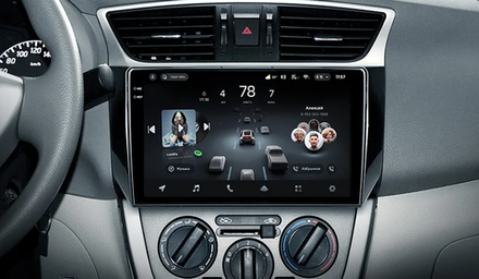 Магнитола для Nissan Sentra/Sylphy B17 2012-2023, Tiida 2015 - Kuberg SF-1666 QLed+2K, Android 13, UIS7870 (DUDU7), CarPlay, SIM-слот