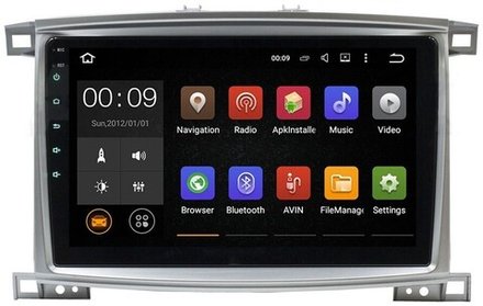 Магнитола для Toyota Land Cruiser 100, Lexus LX470 2002-2007 (экран климата снизу) - Airok RX-1123 Android 13, ТОП процессор, 8/128, SIM-слот