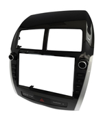 Комплект рамки с разъёмами 9" Mitsubishi ASX, RVR, Peugeot 4008, Citroen C4 Aircross 2010 - 2016 для авто без Rockford (с кнопками)