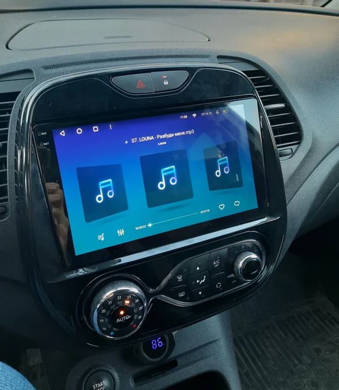 Магнитола для Renault Kaptur 2016+ - FarCar 733M монитор 9.5" QLED на Android 14, TS18, CarPlay, 4G SIM-слот