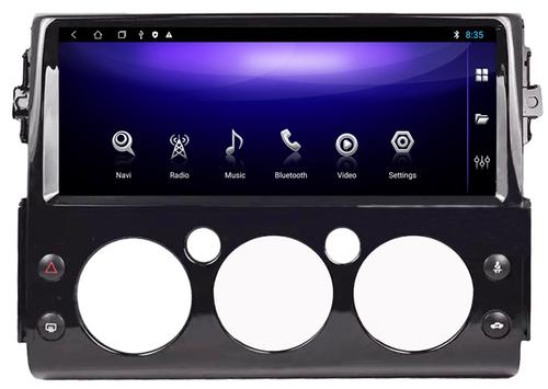Магнитола для Toyota FJ Cruiser 2005-2022 (цвет рамки черный) - Kuberg ZH-T1216B монитор 12.3" на Android 12, 8Гб+128Гб, CarPlay, SIM-слот
