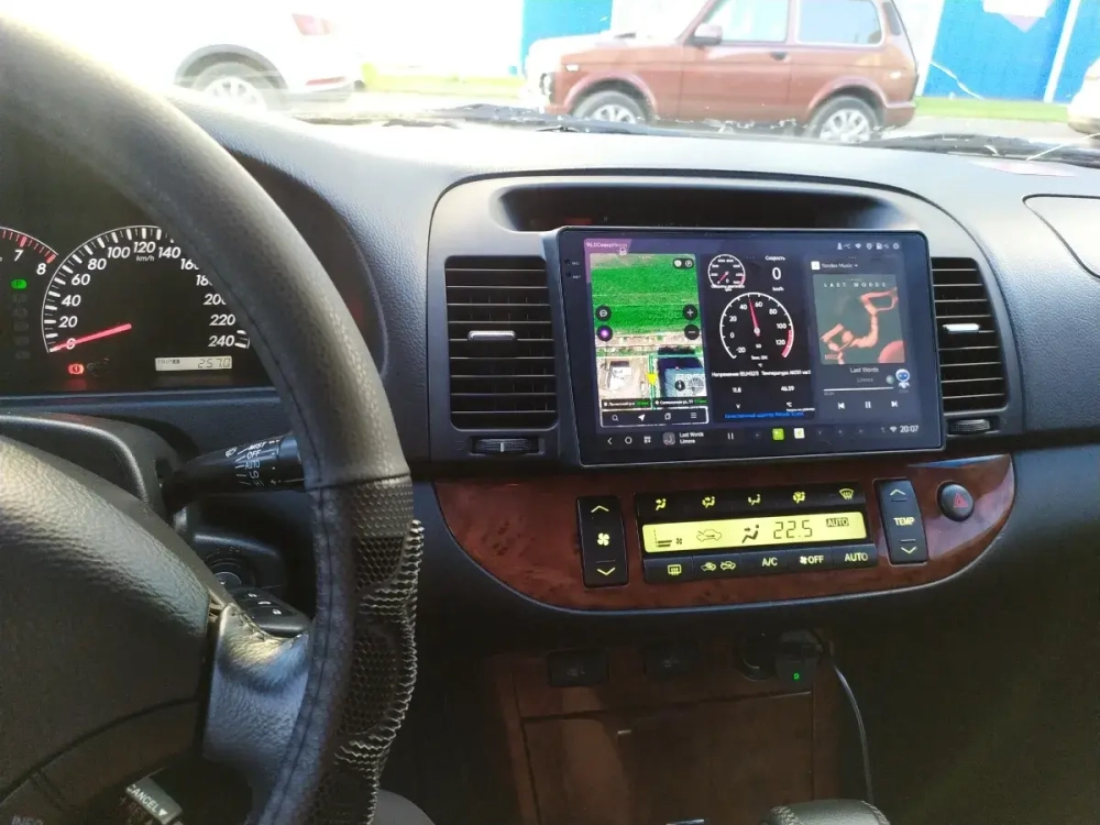 Магнитола для Toyota Camry 30 2001-2006 (рамка черная) - Teyes CC3-2K-360 монитор 9.5" 2K QLED на Android 10, 6Гб+128Гб, CarPlay, 4G SIM-слот, 4 камеры в комплекте
