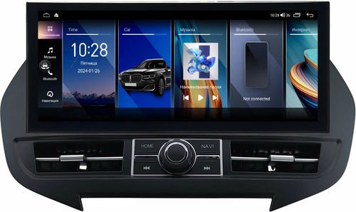 Магнитола для Hyundai Santa Fe 3 2012-2018 - Kuberg монитор 12.3" в стиле LEXUS на Android 12, 2К экран, Быстрая, CarPlay, 4G SIM-слот