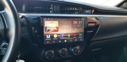 Магнитола для Toyota Corolla E180 2012-2016 - FarCar BM307M монитор 10.36" QLED на Android 14, TS10, 4+32Гб, CarPlay, 4G SIM-слот