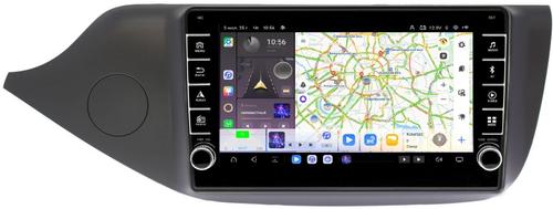 Магнитола для KIA Ceed 2 (JD) 2012-2018 (рамка матовая) - Kuberg OL-9781 (кнопки и крутилки) Android 13, TS20, 6+128Гб, CarPlay, 4G SIM-слот