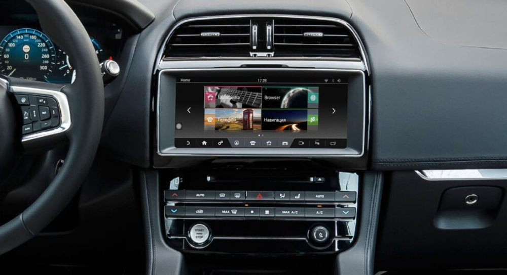 Магнитола для Jaguar XE 2015-2018, F-Pace 2016-2019 (штатный экран 10") - RDL-1660-High монитор 10.25" на Android 12, 8Гб+128Гб, CarPlay, 4G SIM-слот