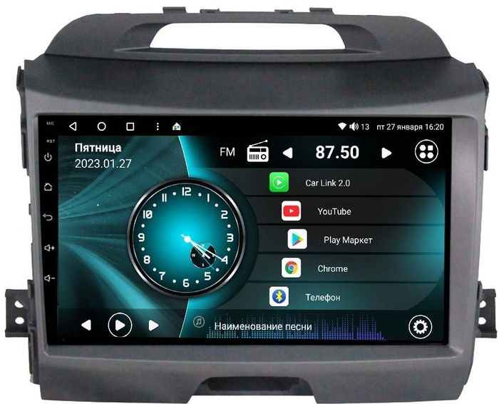 Магнитола для KIA Sportage 3 2010-2016 - Vaycar VA27-0537 на Android 13, Быстрая, 4G SIM-слот