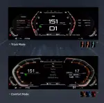 Электронная панель приборов BMW 5 GT (F07) 2009-2016 - RDL-1261 с LCD/ЖК 12.3" экраном QLED