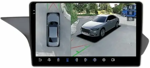 Магнитола для Mercedes-Benz E-класс W212 седан 2012-2015 NTG 4.5 - FarCar BX10-360-9635N45 монитор 10.36" 2K QLED на Android 13, 6Гб+128Гб, CarPlay, 4G SIM-слот, 4 камеры в комплекте