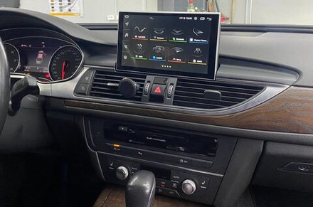 Магнитола для Audi A6/A7 2010-2018 (штатный экран 6.5") - RDL-830114 выезжающий монитор 9" на Android 14, 8Гб+128Гб, CarPlay, 4G SIM-слот