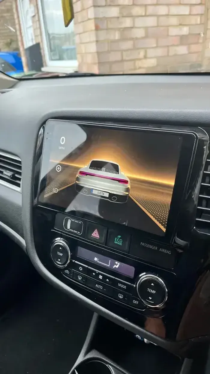Магнитола для Mitsubishi Outlander 3 2012-2021 (правый руль) - Teyes CC3-2K-360 монитор 9.5" 2K QLED на Android 10, 6Гб+128Гб, CarPlay, 4G SIM-слот, 4 камеры в комплекте