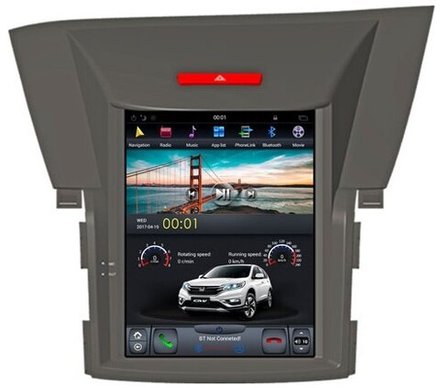 Магнитола для Honda CR-V 4 2012-2018 - Kuberg ZF-1091-Q6 вертикальный экран 10.4" в стиле "Тесла" на Android 11, 8/128Гб, CarPlay, 4G SIM-слот