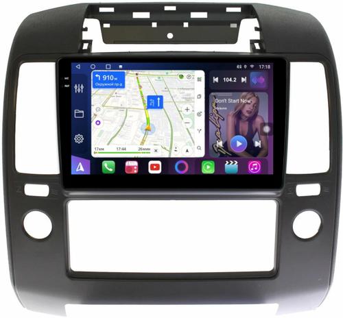Магнитола для Nissan Navara D40 2004-2014 (кондиционер) - FarCar BM3066M монитор 9.5" QLED на Android 14, TS10, 4+32Гб, CarPlay, 4G SIM-слот
