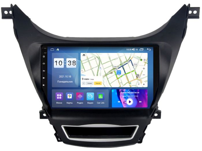 Магнитола для Hyundai Elantra 5 MD 2014-2016 (рестайлинг) - Parafar PF360XHD на Android 13, 8-ядер, 4Гб+64Гб, CarPlay, 4G SIM-слот