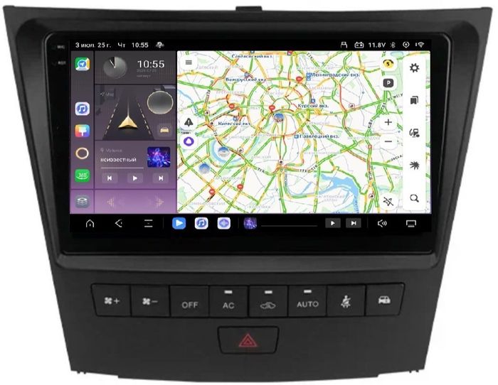 Магнитола для Lexus GS III 2005-2012 - Kuberg OL-9564 QLed, Android 13, TS20, CarPlay, SIM-слот