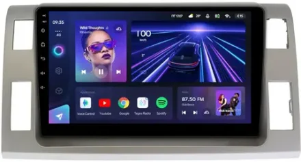 Магнитола для Toyota Estima 3 2006-2016 (без 360, рамка серая 10 тип 2) - Teyes CC3 на Android 10, QLED, ТОП процессор, 4Гб+32Гб, CarPlay, 4G SIM-слот